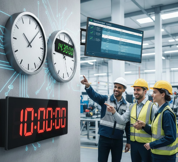 Orologi industriali sincronizzati: guida alla scelta