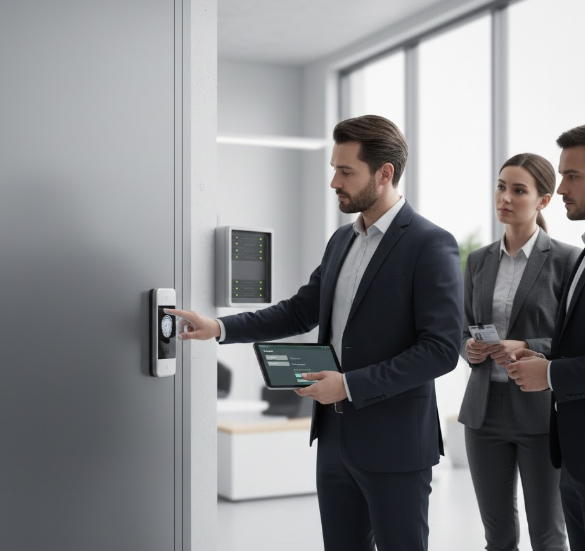 porta blindata con lettore biometrico (2)