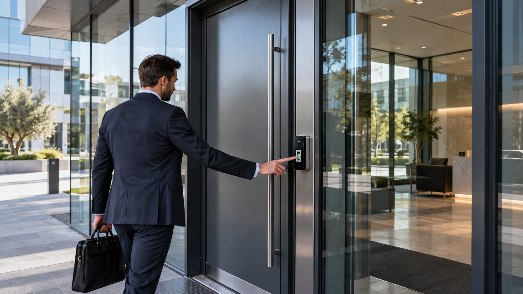 Porta blindata con serratura biometrica: accessi sicuri